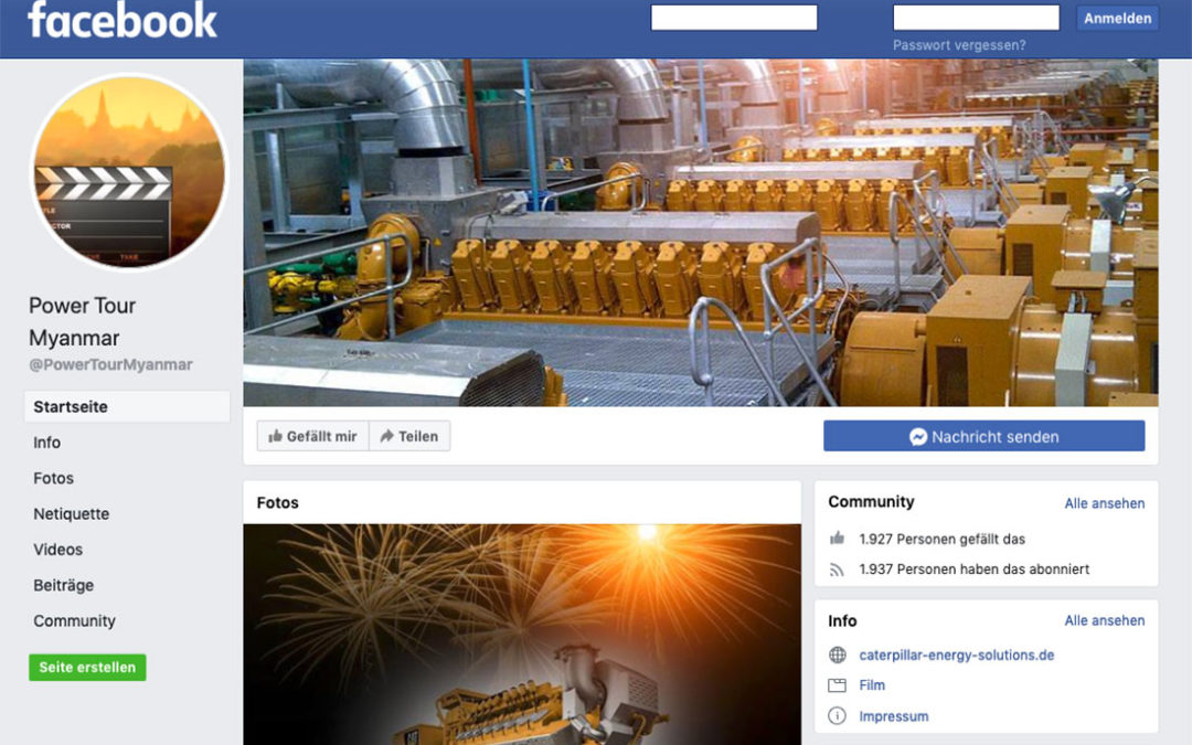 Caterpillar Energy Solutions – Facebook Brand Page